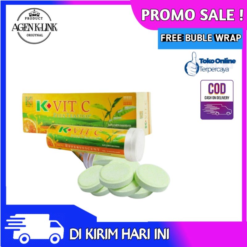 

K VIT C PLUS TEAVIGO VITAMIN C K LINK Vitamin Kesehatan Daya Tahan Tubuh