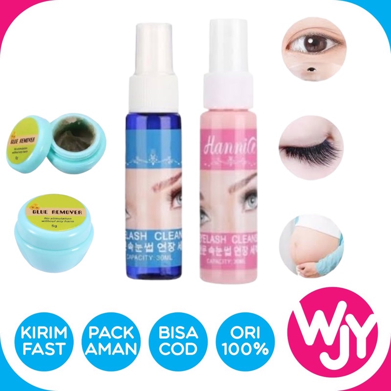 Hannice remover cream 5g - pelepas bulu mata remove eyelash extention krim eyelash remover