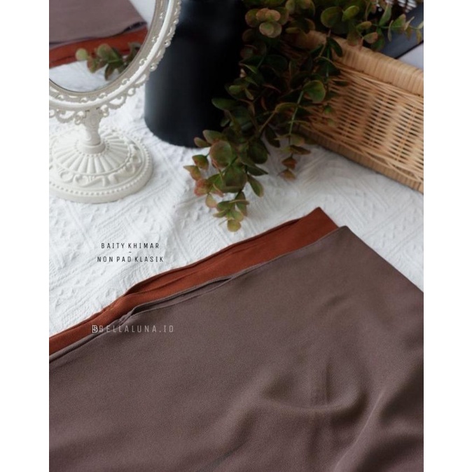 BELLALUNA - BAITY KHIMAR NON PAD I Jilbab Instan Syari Non Pad Polos