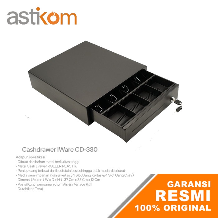 Cashdrawer IWare CD-330 Tempat Penyimpanan Uang kasir Cash Drawer