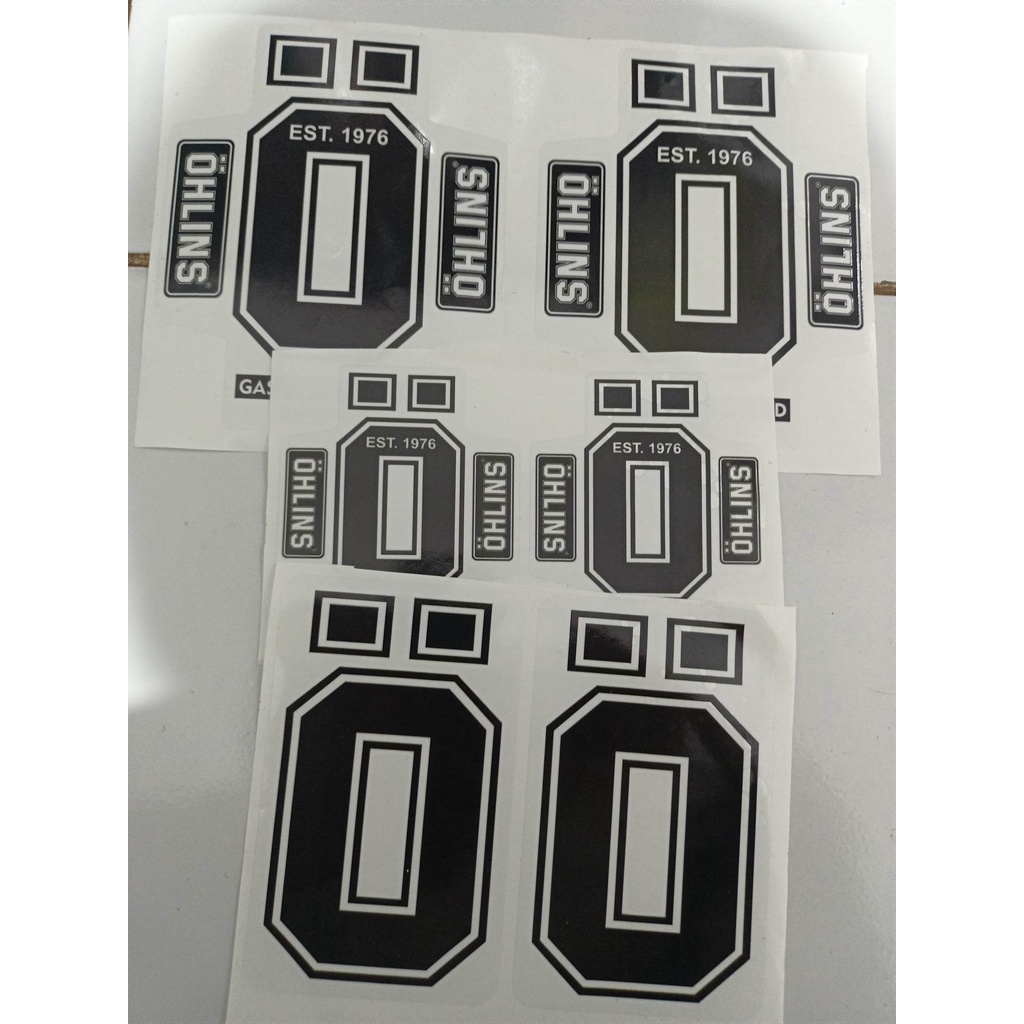 Sticker shock upside down USD Ohlins transparant CRF Klx BF DT Expedition Realjump MGV kx Yz Ktm kxf
