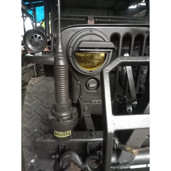 Topi Lampu Variasi Lampu Depan Jeep Willys CJ Utility