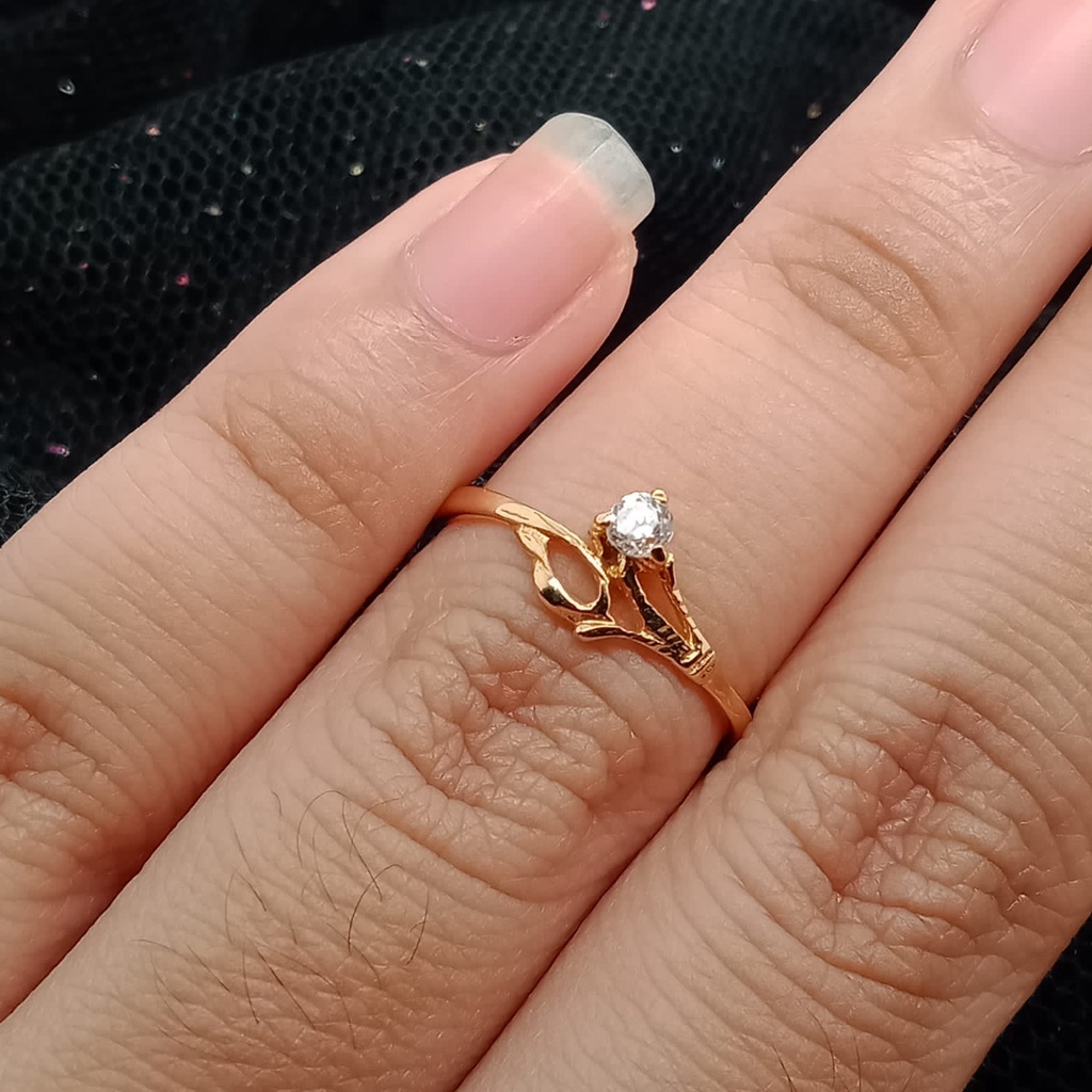 Cincin anak emas 17k - 0.95 gr kadar 750 - 3994