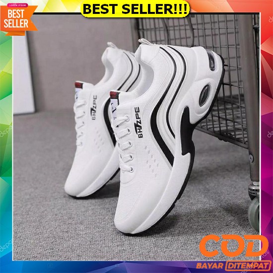 Iw Store Sepatu Pria Casual Sepatu Putih Pria Sneakers Putih Polos & Hitam Polos Terbaru Sneakers Pr