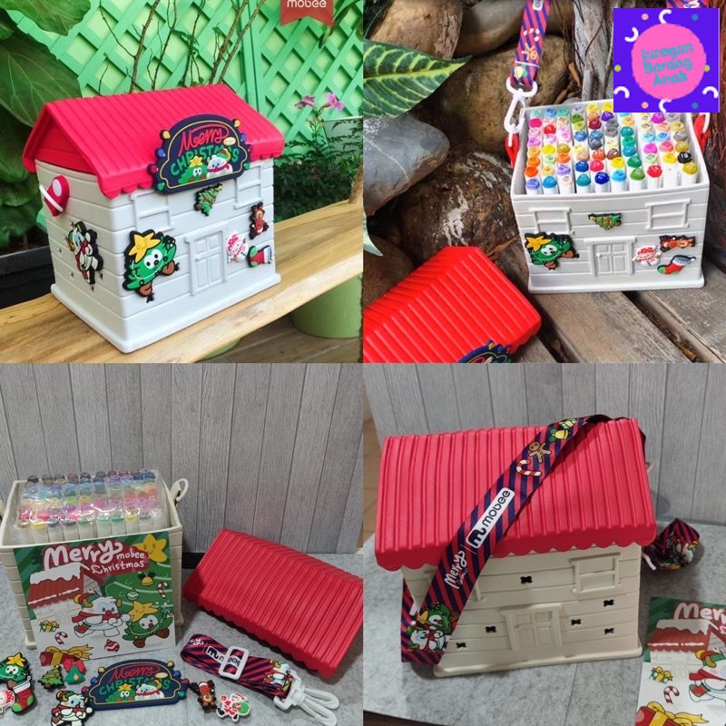 

Fun Edutoy Set Giftbox Menggambar Mewarnai tema Natal Christmas Komplit Kado Anak Art