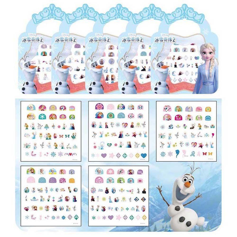 [Elegan] Anak Stiker Kuku Manicure Aksesoris Anak Sofia Kartun Mainan Frozen Elsa Anna Nail Art Dekorasi