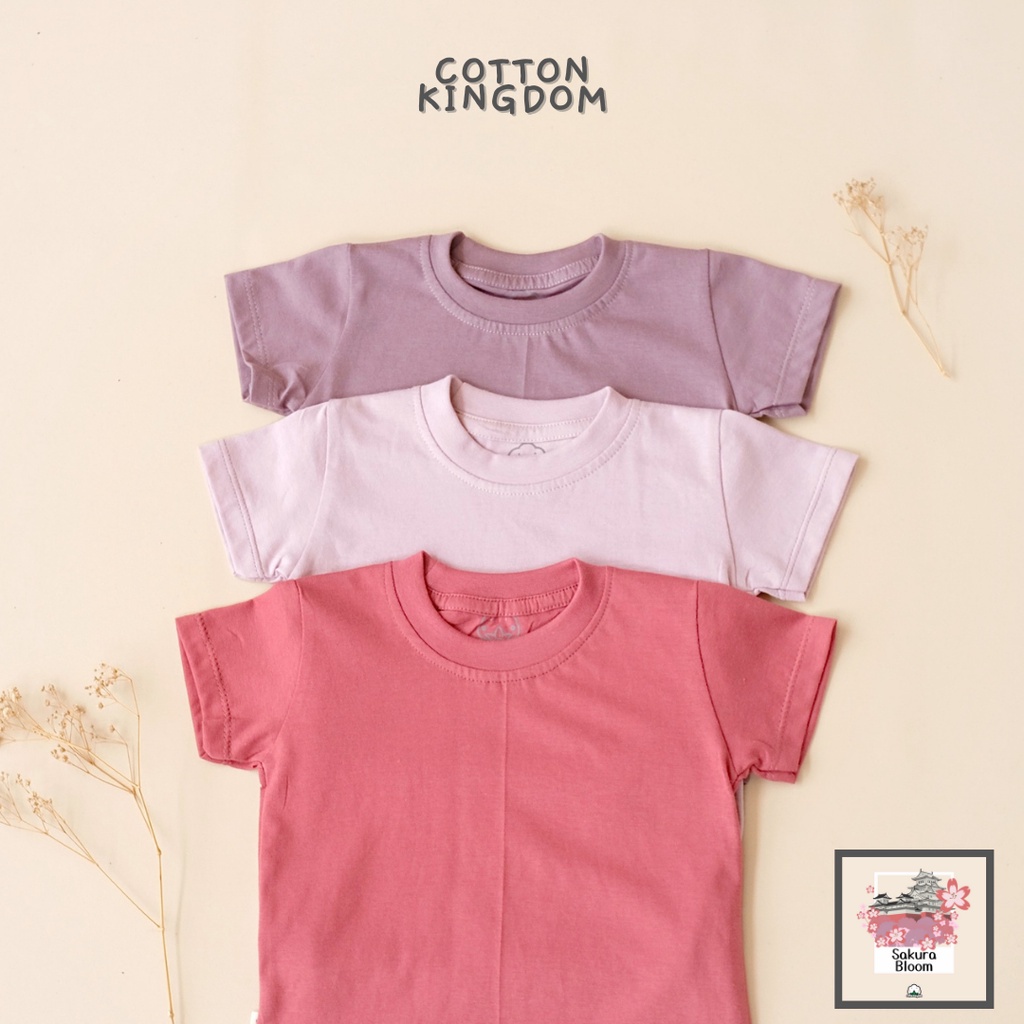 Cotton Kingdom Basic Tee Sakura Bloom Series - Kaos Anak / Atasan Anak / Kaos Bayi / Atasan Bayi