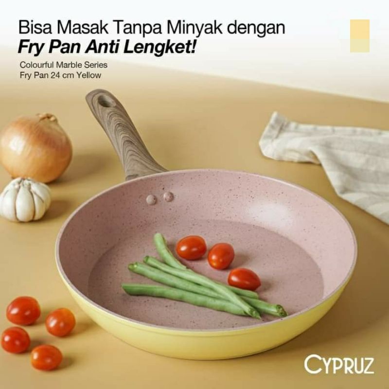 cypruz frypan 24 cm tebal anti lengket
