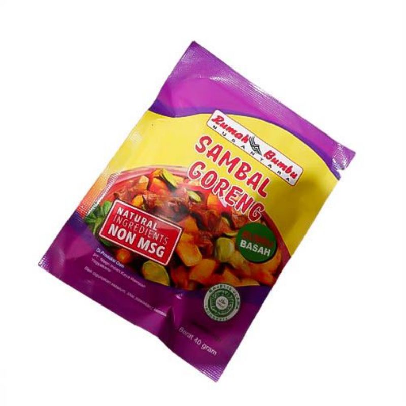 

Bumbu NON MSG sambal goreng Rumah Bumbu Nusantara