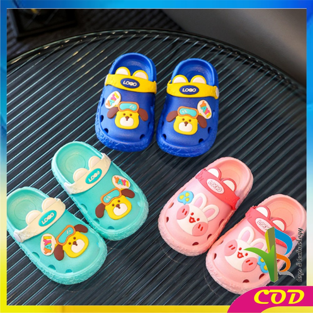 RB-S42 Sepatu Sandal Anak Motif Kelinci Selop Karakter Lucu / Sendal Baim Anak Perempuan Laki Laki Slip On Slippers Kids Rabbit Import