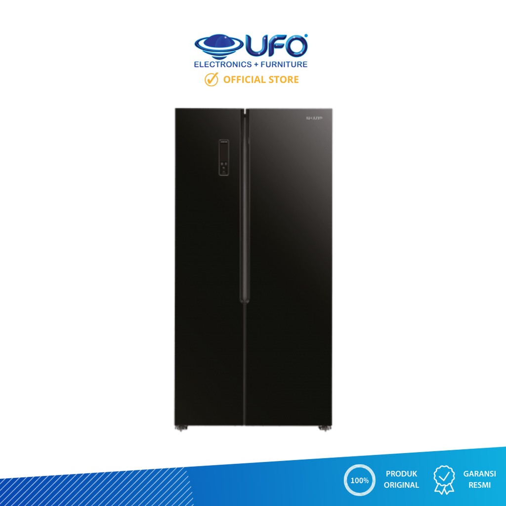 Sharp Kulkas 2 Pintu Side By Side 563/524L SJIS61GBK