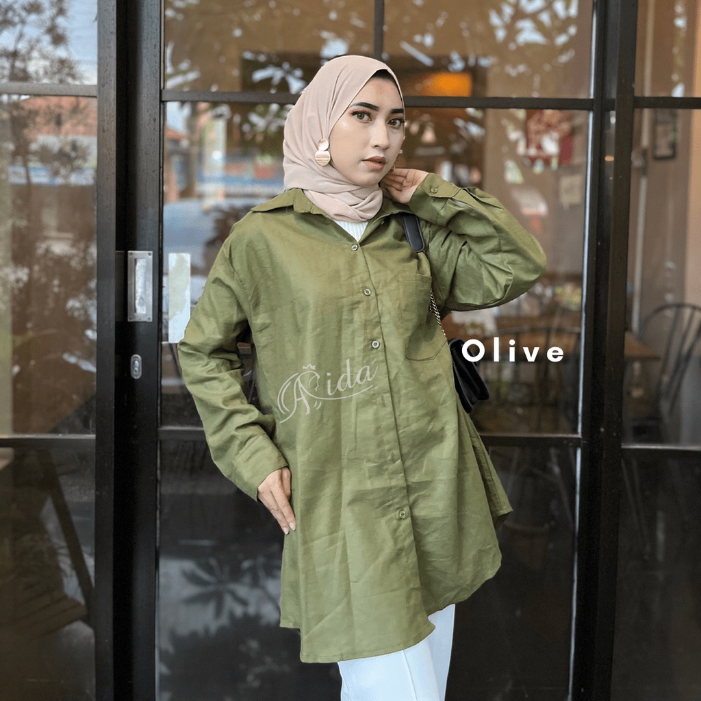 Aile Tunik Linen 1 Saku Premium