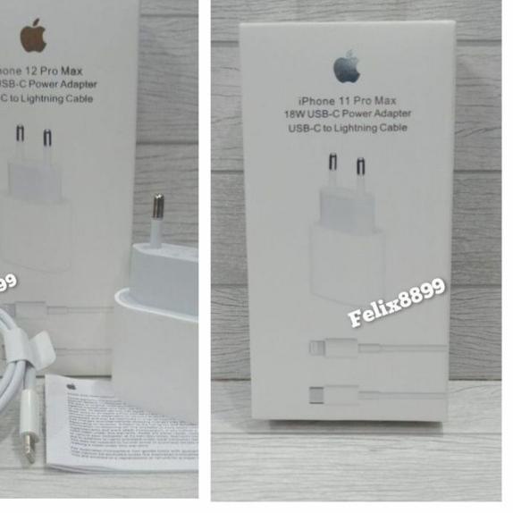 CHARGER IPHONE 11 12 13 PRO MAX X XR XS MAX 20W USB C FAST CHARGING - 1Set + Kabel, Segel Tidak Tes
