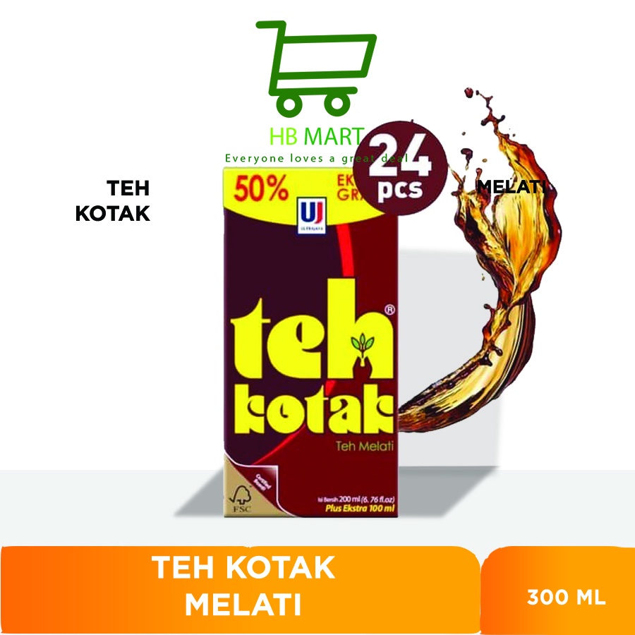 

KHUSUS OJOL teh kotak melati jasmine / less sugar / rasa 300ml 1 dus isi 24