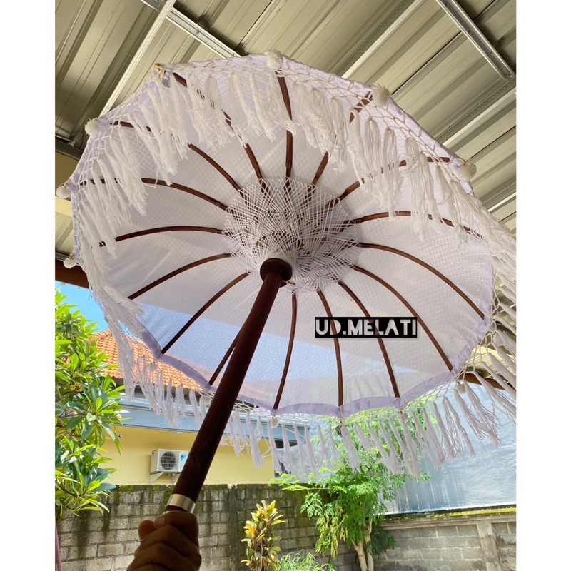 PAYUNG BALI BAHAN KAIN OSCAR DIAMETER 125 | TEDUNG BALI | TANPA TONGKAT