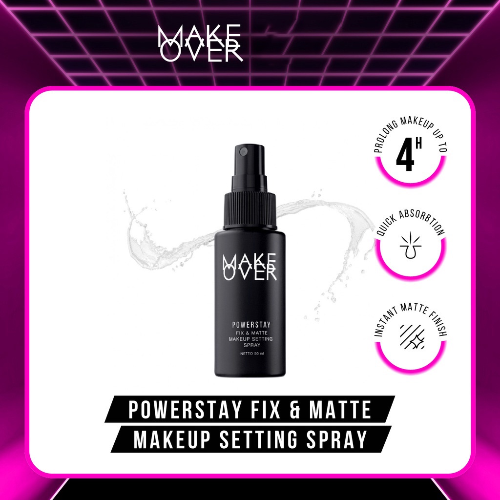 MAKE OVER Setting Spray Powerstay Fix &amp; Matte Makeup