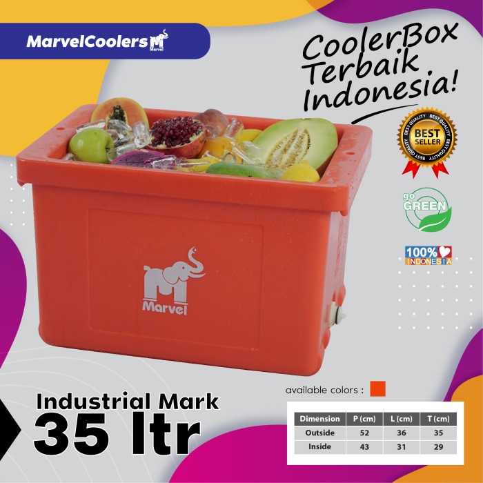 Storage Marvelcooler 35 Ltr - Industrial Mark (Coolbox - Icebox - Es Box)