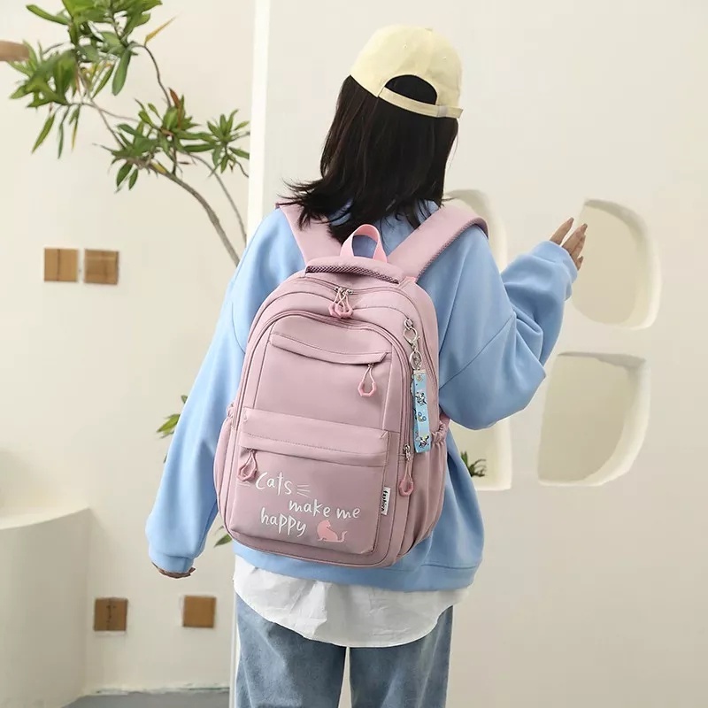 kita bags - Tas Anak sekolah SD Baby Bag Tas Ransel Anak Sekolah Karakter perempuan Tas Karakter kucing lucu