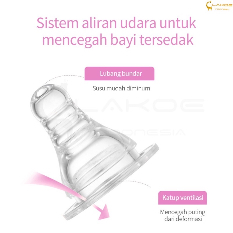 Silikon Dot Pengganti Pigeon BPA FREE Peristaltic Plus Standar / Slim Neck Nipple / dot ulir