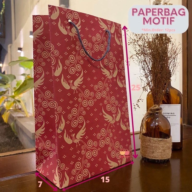 

Paperbag Motif (mm) ukuran 15x7x25(w) Murah&High Quality