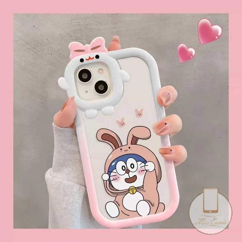 Casing Couple Case Realme C33 C25 C35 C30 8i 9Pro+ C25s C31 9i C25Y C20A C21Y C12 C21 C11 C17 C15 C3 8c20 6i 7i 5s 5 5i Cute 3D Bow-knot Monster Lens Lovely Doraemon Shockproof Soft Case