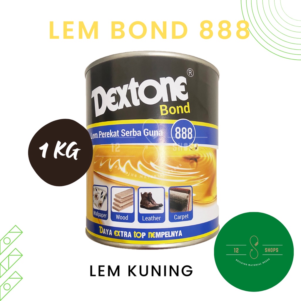 

Lem Dextone Kuning Bond 888 1Kg Wallpaper Kayu Karet Kulit Serbaguna