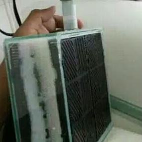 filter aquarium tanpa kuras ukuran sedang tanpa pompa