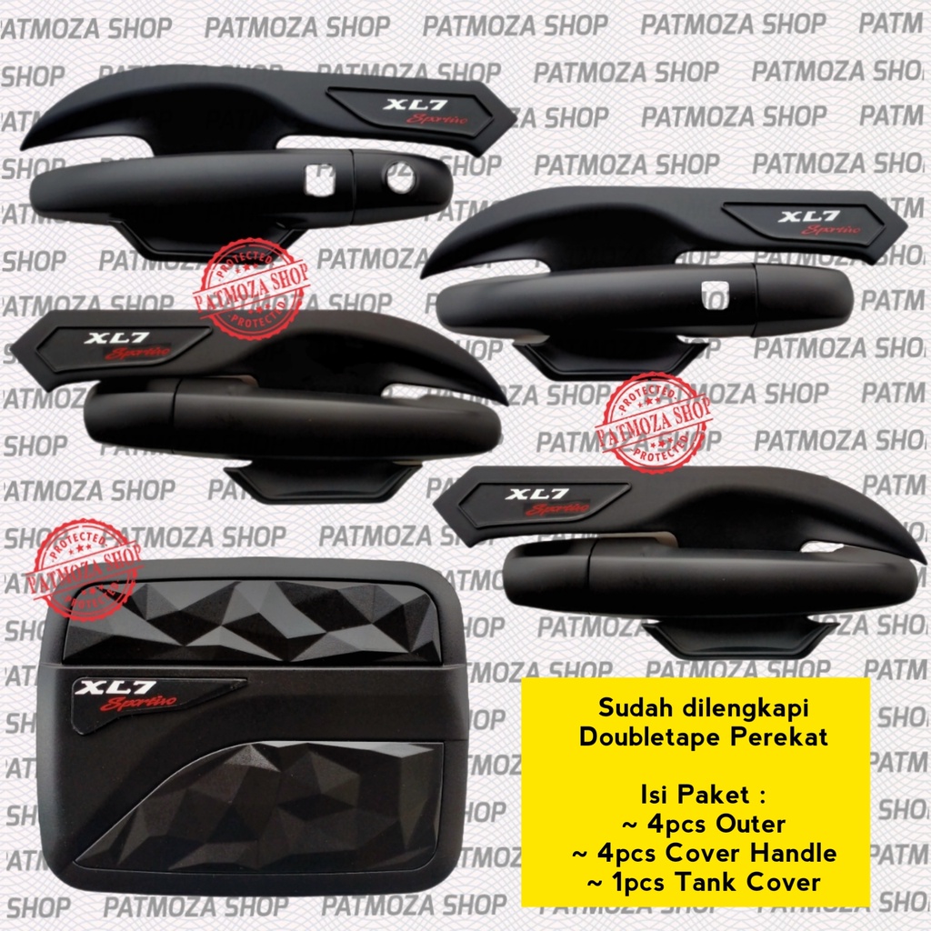 SET AKSESORIS EKSTERIOR MOBIL XL7 XL 7 XL-7 PREMIUM BLACK DOFF