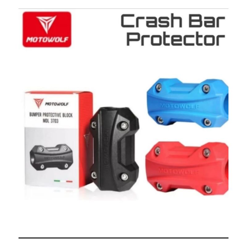 MOTOWOLF CRASHBAR BUMPER PROTECTOR TUBULAR PELINDUNG ENGINE GUARD