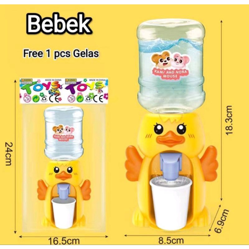 Dispenser Air Minum Mini Galon Portable Anak Air Minum Karakter