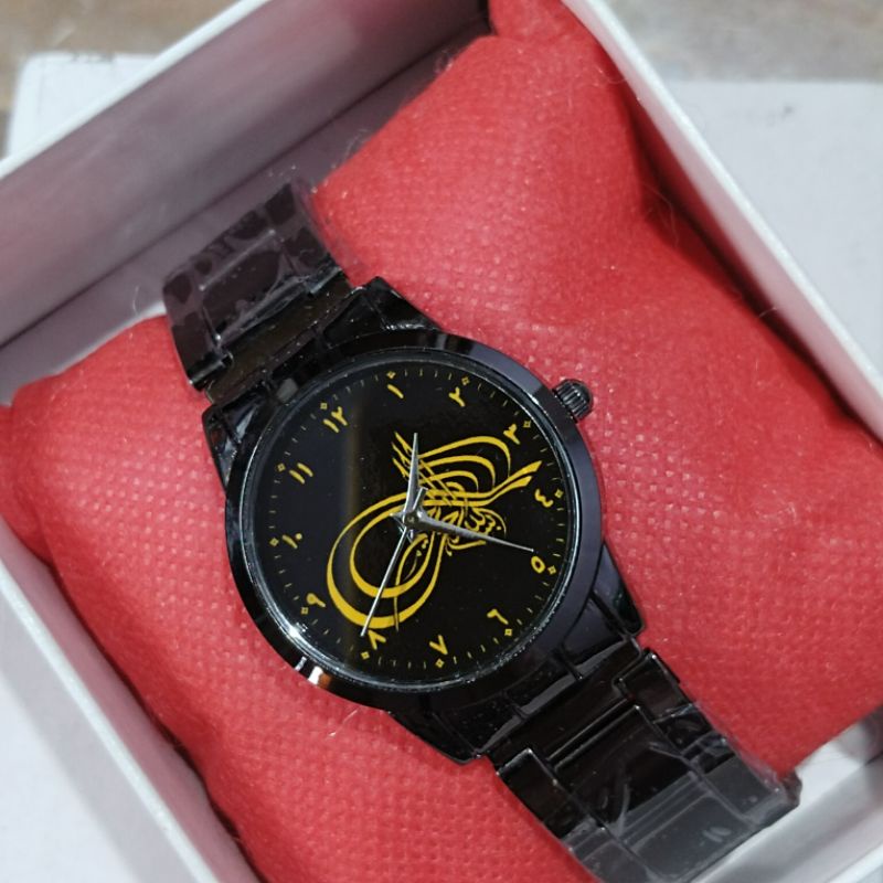 jam tangan pria wanita angka arab rantai