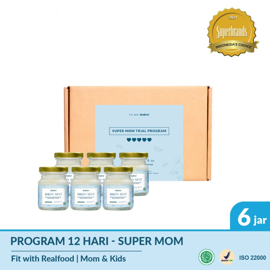 

Realfood Trial Super Mom Minuman Sarang Burung Walet + Asam Folat