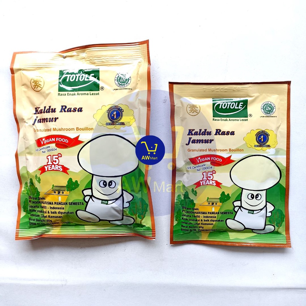 TOTOLE KALDU JAMUR 40 GRAM , 80 GRAM - KALDU  RASA JAMUR