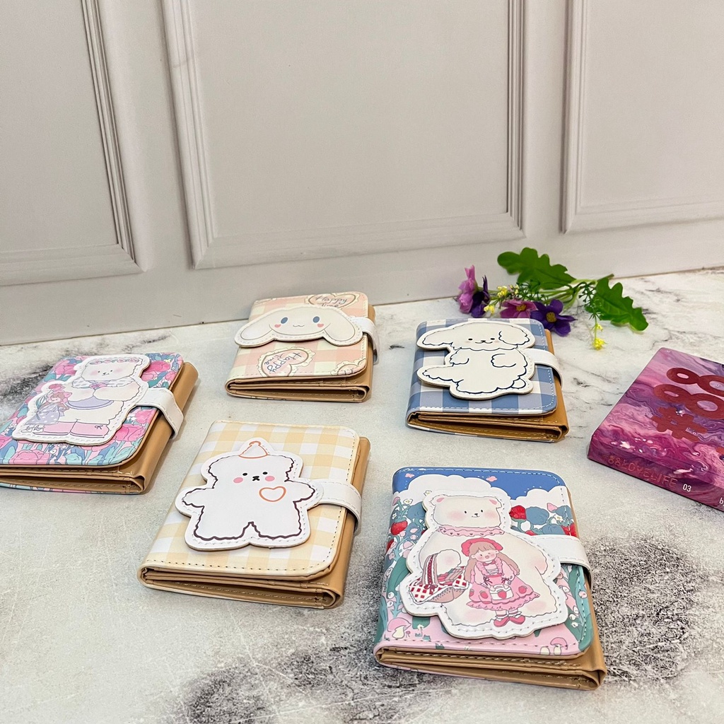 DOMPET LIPAT BERUANG LONELY CLUB WALLET SHIRO CINAMOROLL UNIK BERKUALITAS READY