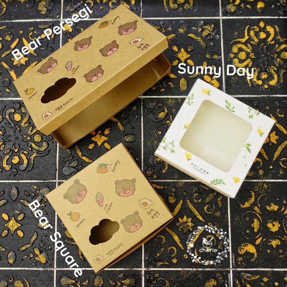 Kotak Kue Mika Paper Cake Box Korean Lunch Box Roti Donat Bolu Gulung