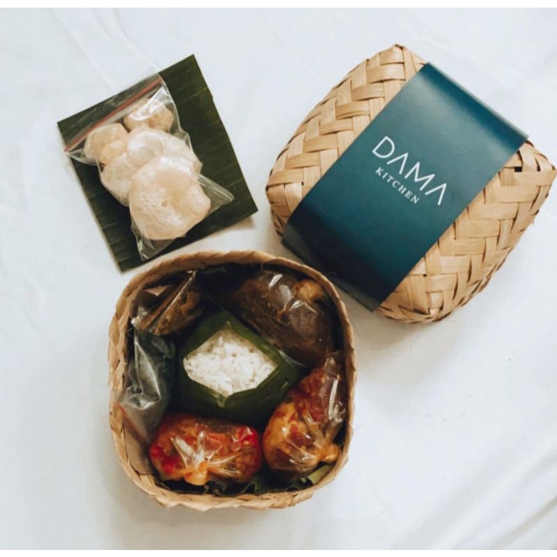 Besek Bambu 18x18 Besek Nasi Kenduri