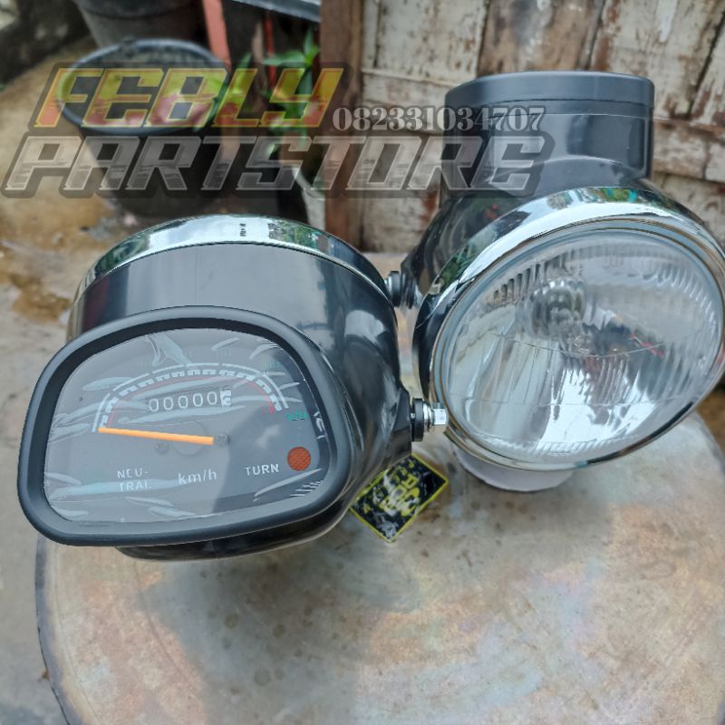 LAMPU DEPAN CD SET SPEDOMETER REVLEKTOR LAMPU CD BATOK LAMPU CD IMPORT 50 90 LAMPU DEPAN CT CD IMPOR