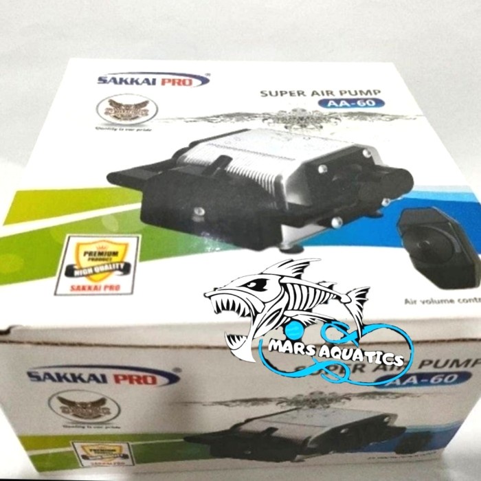 Aerator Pompa Udara Aquarium Sakkai Pro AA 60 5Lubang