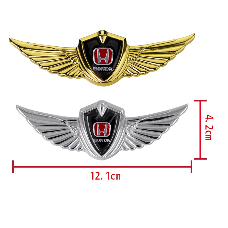 Stiker Emblem Logo Honda 3D Bahan Metal Untuk Mobil Civic CRV HRV BRV Freed Brio Accord Jazz