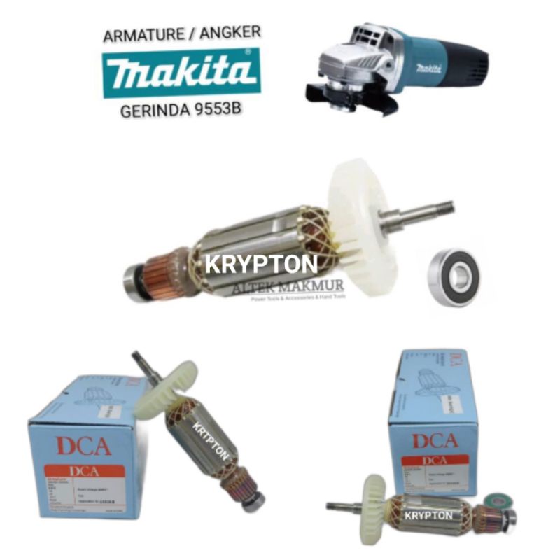 DCA / NRT-PRO / MOLLAR armature / angker gerinda type 9553NB / 9553B / 9554NB makita original part