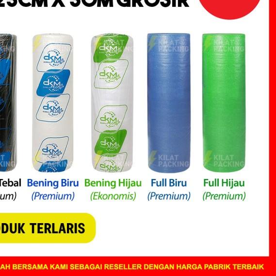 

PLASTIK BUBBLE WRAP 125CM X 50M / BUBBLE WRAP DKM PLUS PREMIUM MURAH - HITAM TEBAL