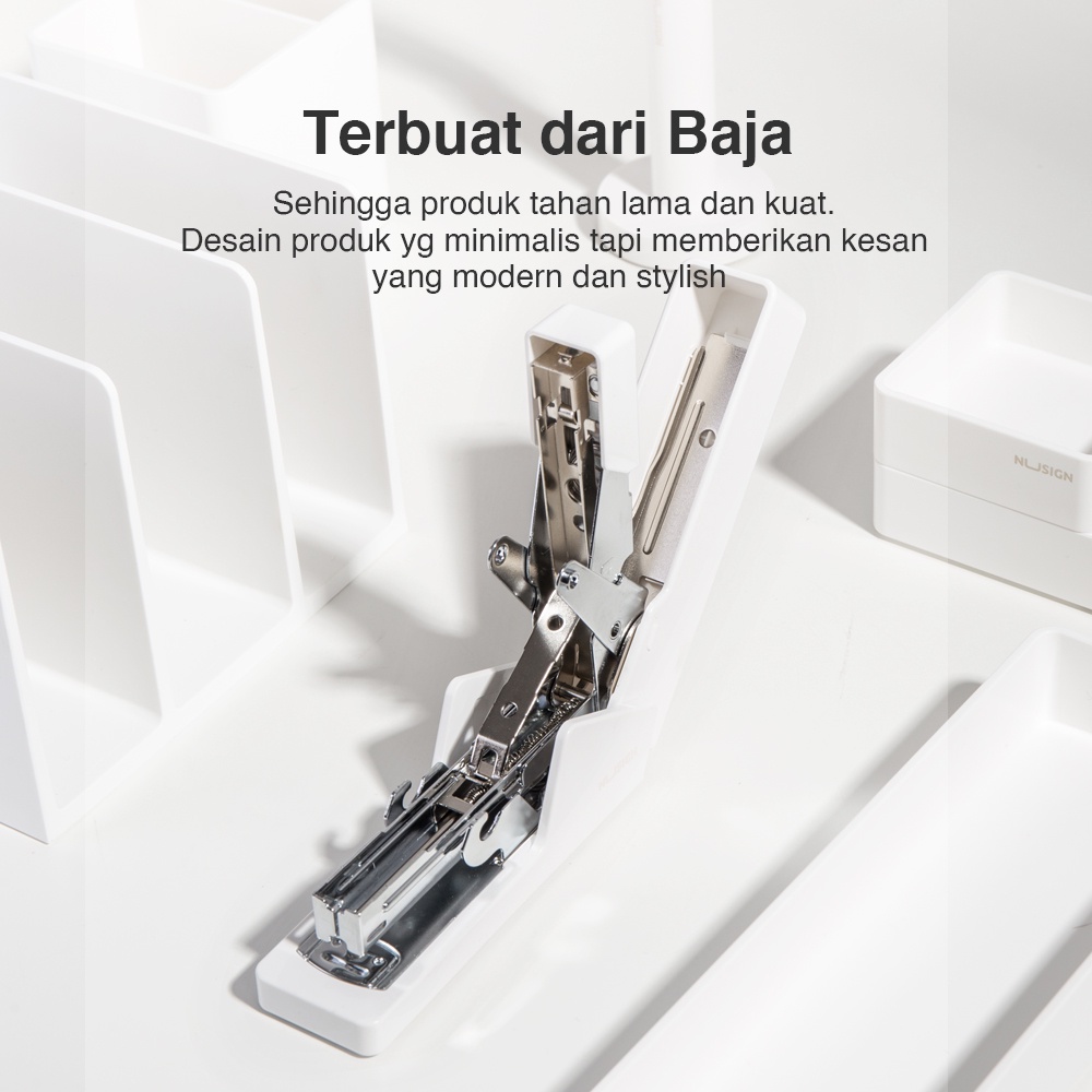 Nusign Effortless Stapler / Staples Hemat Tenaga Kapasitas 20 Lembar NS081