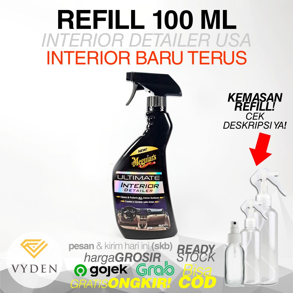 MEGUIARS Ultimate Interior Detailer 100ml Spray Refill Pembersih Interior dan Proteksi UV Natural MURAH