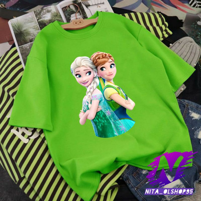 baju anak elsa ana frozen kaos anak elsa dan ana