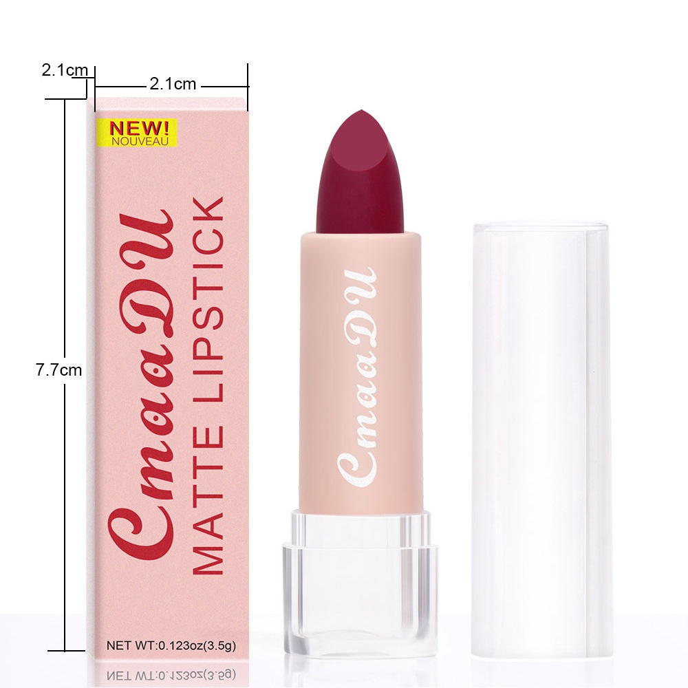 ~AB~ CMAADU WATERPROOF MATTE LIPSTICK LIPSTIK MATTE