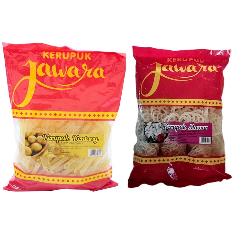 

kerupuk / jawara / Mawar / Kentang / 200gr / cocok / untuk / vegan / Vegetarian