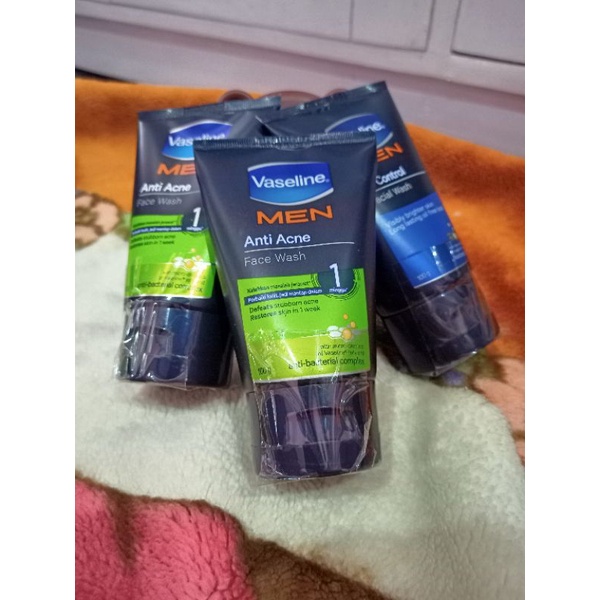 Jual VASELINE MEN ANTI ACNE FACE WASH / VASELINE MEN OIL CONTROL FACE