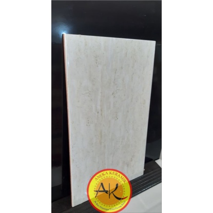 Keramik Dinding Motif Marmer Glossy Kilap 25x40 Helena Beige