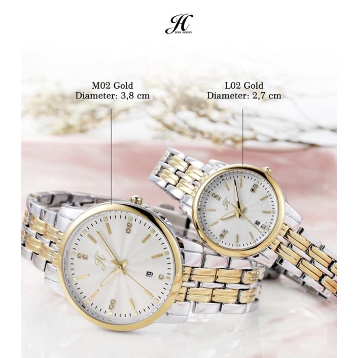 JIMS HONEY - H 6003 JAM TANGAN COUPLE JT 6003 FREE BOX EXCLUSIVE