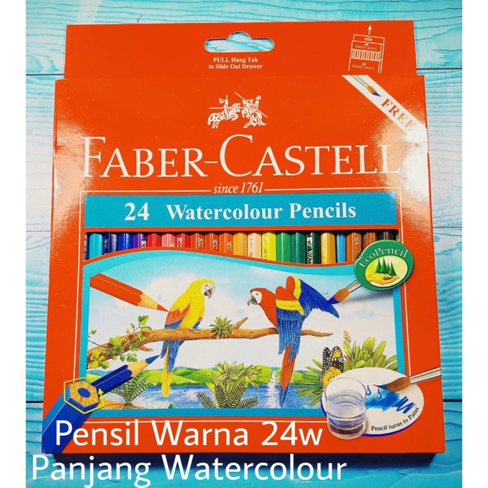 

[COD AKTIF] Pensil Warna Faber Castell 24 Watercolour